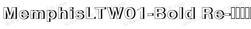 MemphisLTW01-Bold Re字体转换